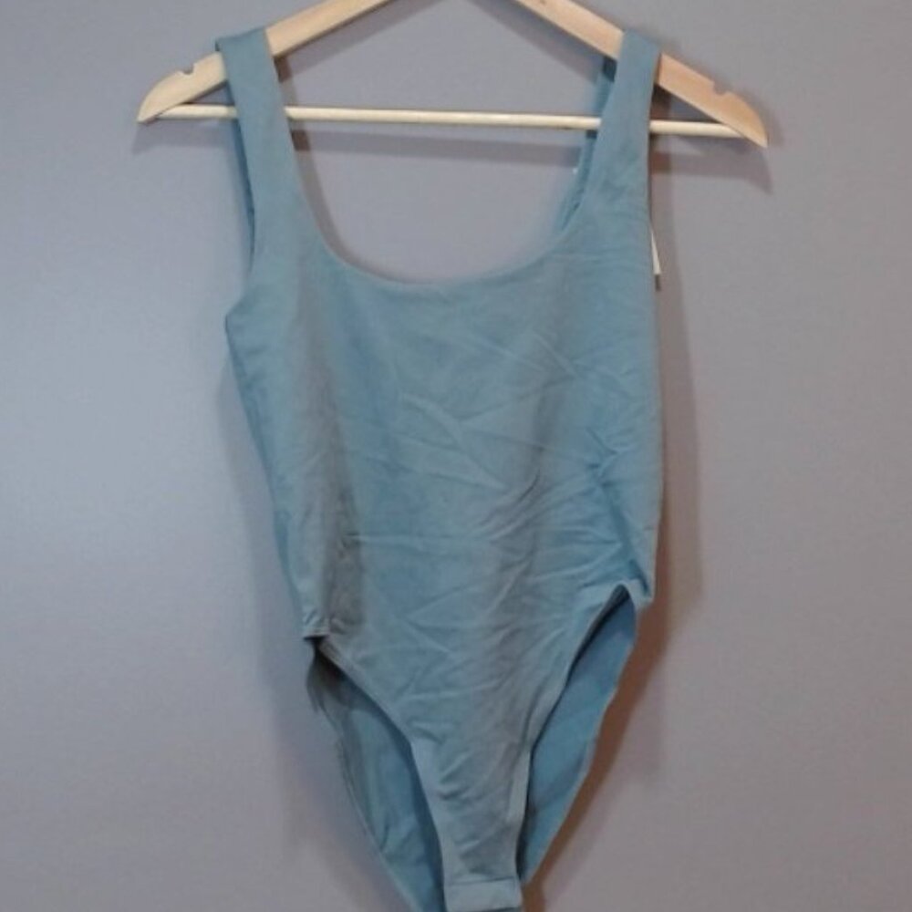 A New Day Women’s Seamless Tank Bodysuit‎ - Teal Small